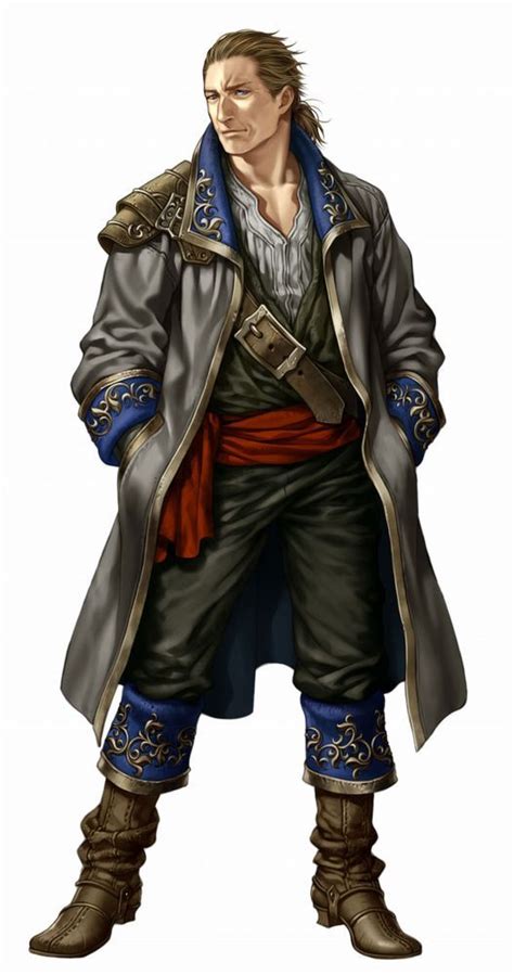 Wizardry Torawareshi Bourei No Machi Diseño De Personajes Piratas