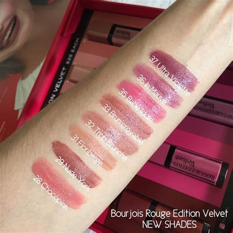 Bourjois Rouge Edition Velvet New Shades — Beautypeadia