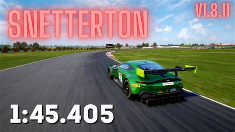 Assetto Corsa Competizione Aston Martin V Vantage Gt Snetterton