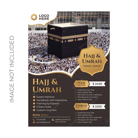 Hajj Umrah Flyer Template Free Vector Psd And Cdr Fil