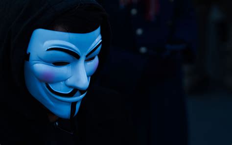 Download Wallpaper 3840x2400 Mask Hood Anonymous Face 4k Ultra Hd 16