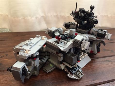 Lego Troop Transport 75078 Mod Showing Pilot Access At The Front And