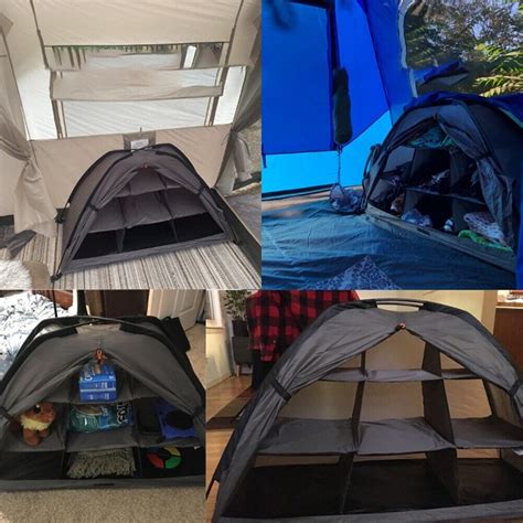 Oxford Cloth Rv Clothes Organizer Tent 9 Shelf For Efficient