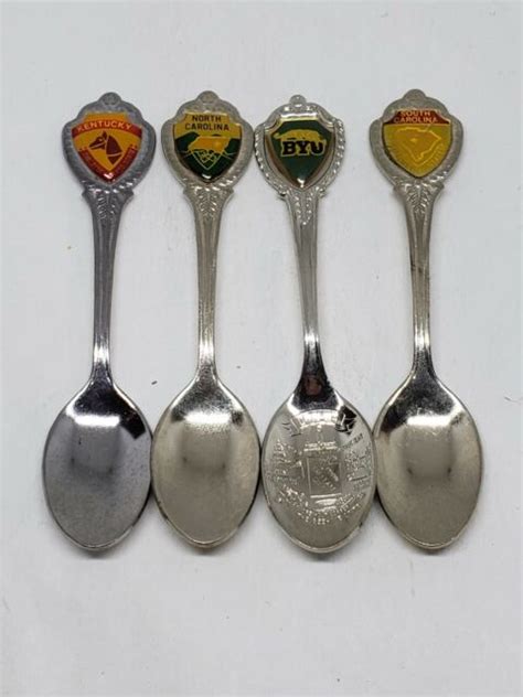 Vintage 3 Japan 35 Souvenir Spoons And 1 By University Ut Spoon Ebay