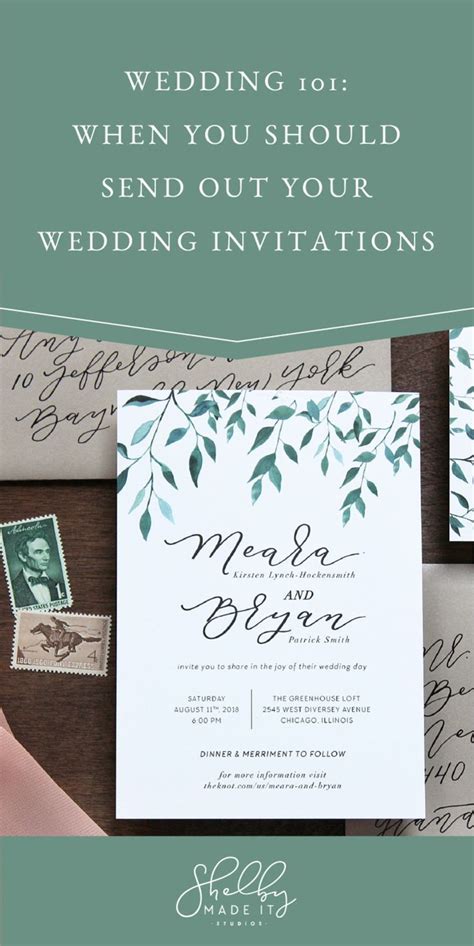 That you should have complete. weddings 101_when you should send out your wedding invitations | Wedding invitations, Mail ...
