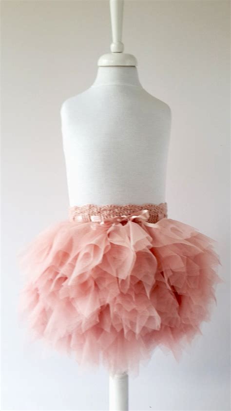 Blush Pink Playful Tutu Skirt Ruffle Tulle Skirt Frilly