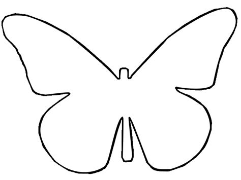 Outline Butterfly Template D Butterfly Outline Butterfly Template