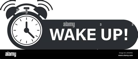 Wake Up Icon In Flat Style Good Morning Vector Illustration On