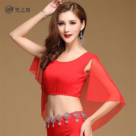 2017 Brand New Modal Sexy Belly Dance Top For Women Belly Dance Costumes S601 In Belly Dancing