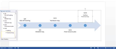 Free Timeline Template In Word