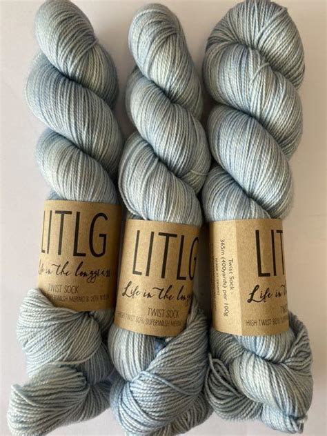 Life In The Long Grass Litlg Twist Sock Blue Dusk — Little Woollie