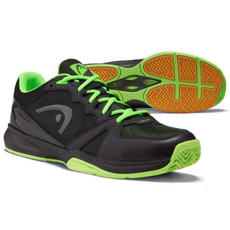 Head Revolt Mens Indoor Court Shoes Greenblack Sportitude Running