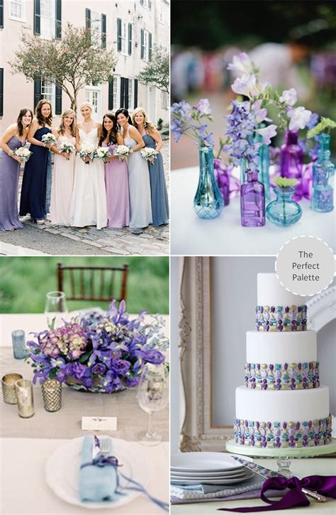 Wedding Color Trend Shades Of Blue Purple Crazyforus