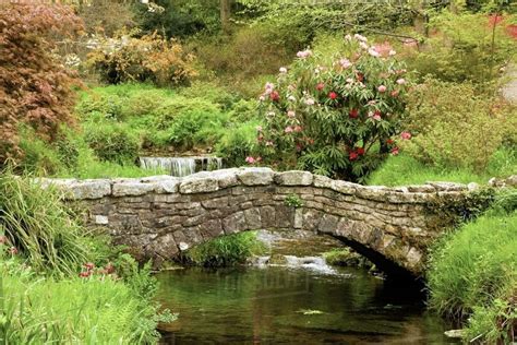 Old Stone Bridge Across A Stream In Dartmoor National Park Devon