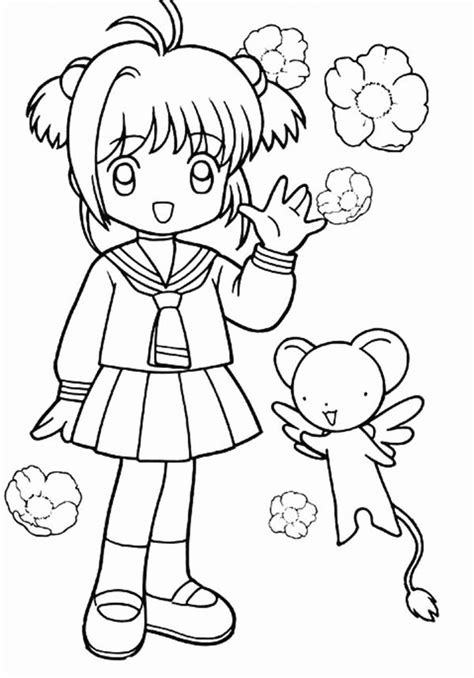 Cardcaptor Sakura Clear Card Coloring Pages Coloring Pages