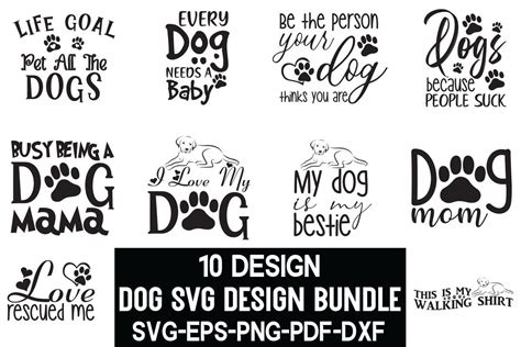 Dog Svg Bundle Graphic By Creativekhadiza124 · Creative Fabrica