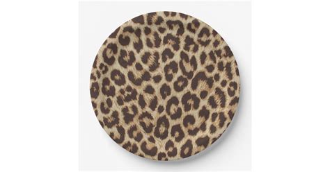 Leopard Print Paper Plate Zazzle