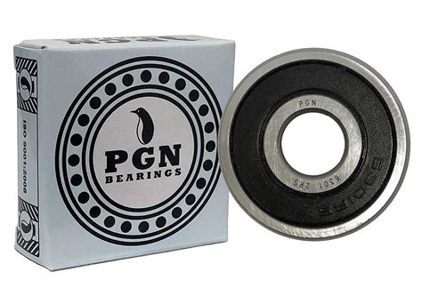 2 pack pgn 6301 2rs sealed ball bearing c3 clearance 12x37x12 lubricated chrome steel