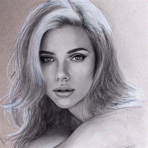 Update 62 Sketch Of Scarlett Johansson Super Hot In Eteachers