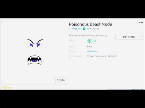 On us, get a robux digital gift card for roblox, passes and bonuses for pokémon go, and 60 days access to 35+ apps for preschoolers at sago mini. Roblox Ruined Poisonous Beast Mode!! Will It Go Limited ...