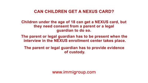 Can Children Get A Nexus Card Youtube