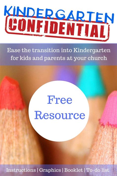 Kindergarten Confidential Kindergarten Kidmin