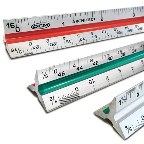 Buy Ocm 1 Triangular Architect Scale Ruler Professional Grade Solid