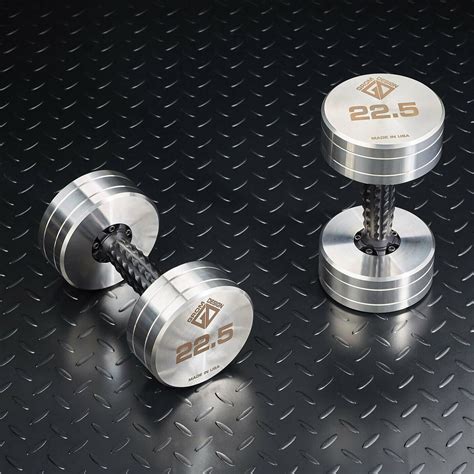 225 Pound Dumbbells Made In Usa Stainless Steel Cnc Machined