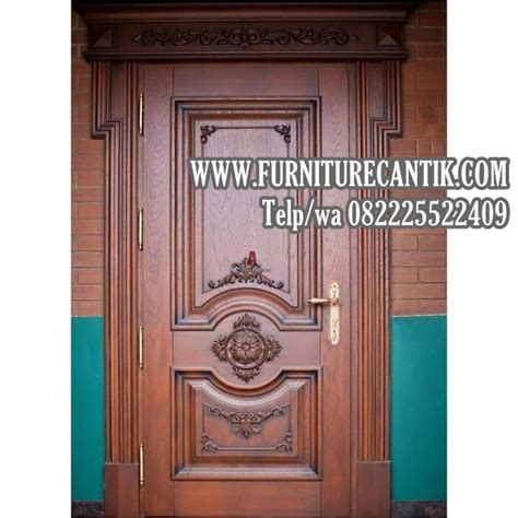 Tertarik menggunakannya untuk pintu di rumah? Model Pintu Kamar Tidur Rumah Mewah Jati | Model Pintu ...