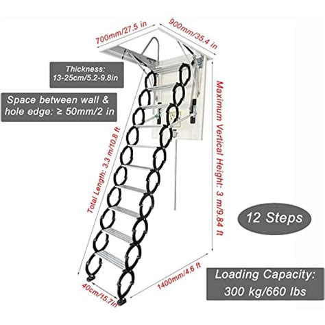 Techtongda Attic Ceiling Pull Down Ladder Extension India Ubuy