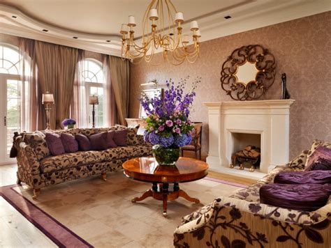18 Purple Living Room Designs Ideas Design Trends
