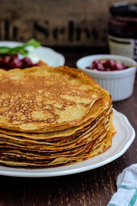 Traditional Russian Pancakes Blini Happy Kitchen