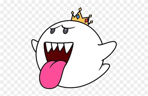 King Boo King Boo Mario Bros Free Transparent Png Clipart Images