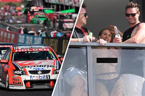 Motorsport Racing Fan Goes Topless At Gold Coast Race In Australia Daily Star