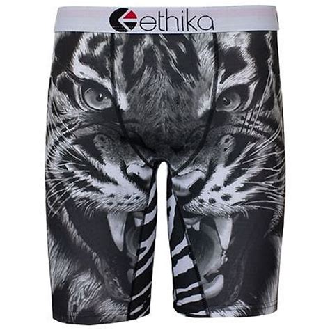 Ethika The Staple Fit Black Tiger Face Men Underwear No Rise Boxer