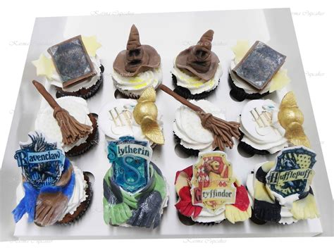 harry potter cupcakes with handmade toppers karma cupcakes