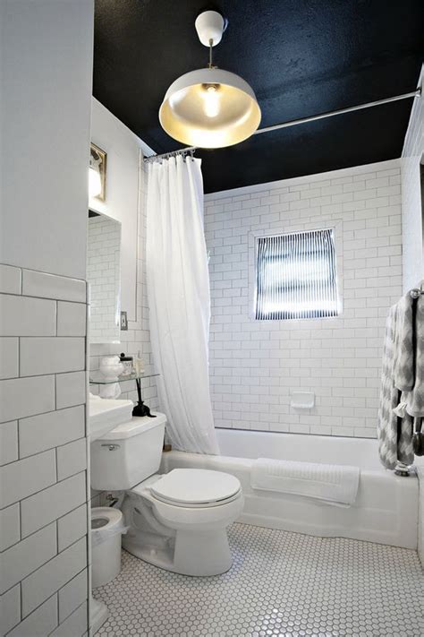 30 Small Black And White Bathroom Tiles Ideas And Pictures