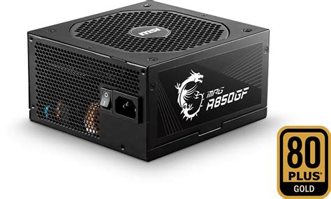 850 Watt Msi Mpg A850gf Gold Power Supply Computer Alliance