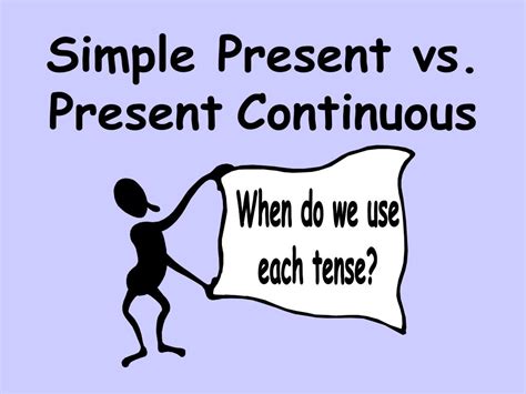 Ppt Simple Present Vs Present Continuous Powerpoint Presentation