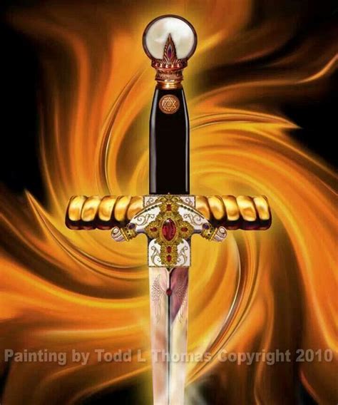 Flaming Fire Sword Of The Spirit Prophetic Art