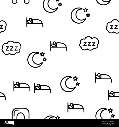 sleep time seamless pattern vector stock vector image and art alamy