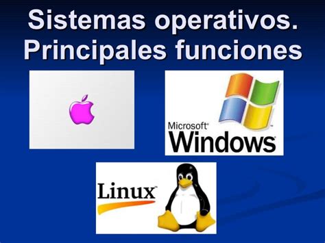 Formacion Para El Trabajo Informatica Funciones Del Sistema Operativo