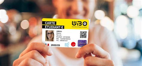 Carte étudiant Multi Services Université De Bretagne Occidentale