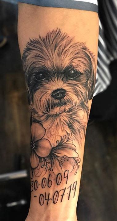 A subtle and cute way to say that they will. 100 Heartwarming Dog Memorial Tattoos and Ideas to Honor ...