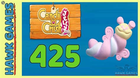 Candy Crush Jelly 🍰 Saga Level 425 Puffler Mode 3 Stars Walkthrough