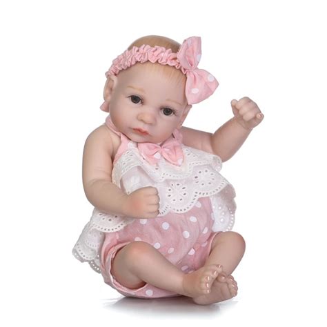 Buy 25cm Reborn Baby Doll Boy Full Silicone Sleeping
