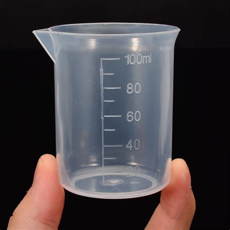 Mayitr 1pcs 100ml Clear Plastic Measuring Cup Graduated Beaker Kitchen Kitchenwares Measuring