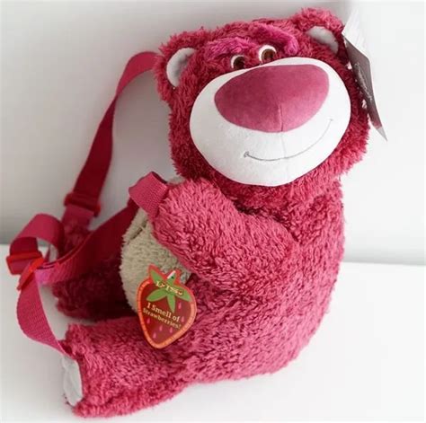 Toy Story Lotso Strawberry Bear Plush Bag Backpacks Toy Birthday T