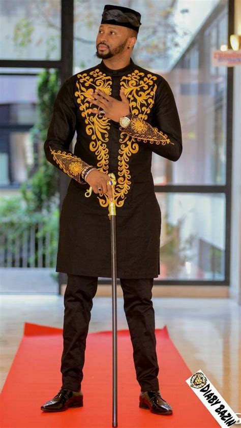 Traditional Mens Nigerian Clothes African Attire For