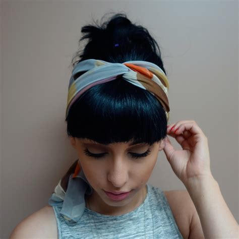 3 Ways To Wear A Scarf As A Headband The Girl With Bangs